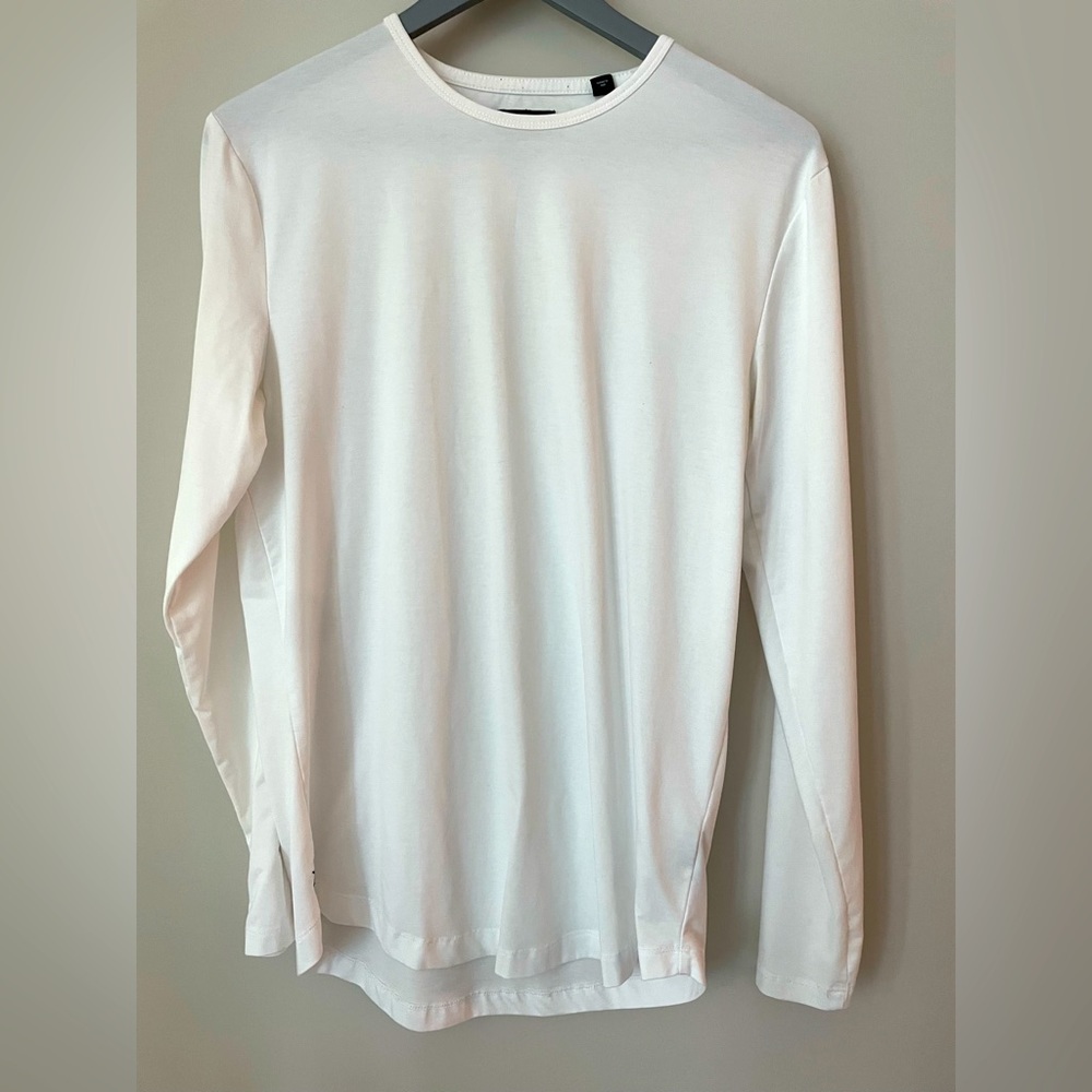 Cuts Clothing White Long Sleeve T-Shirt